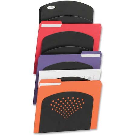 Safco 7-Pocket Ltr/Lgl Size Steel Wall, Black SAF3185BL